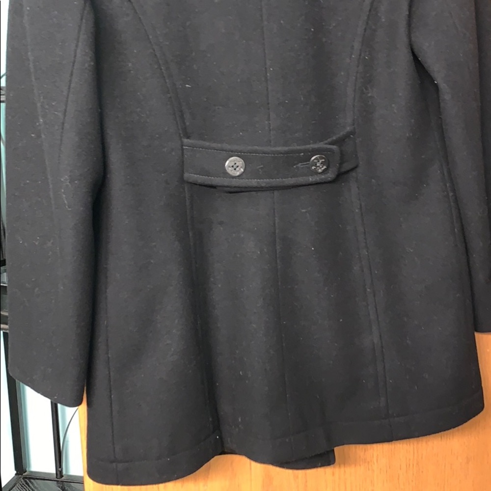 Black Pea Coat - Picture 3 of 6